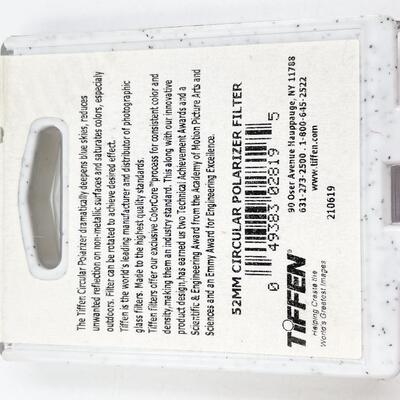 TIFFEN FILTER 52MM CIRCULAR POLARIZER