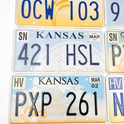 KANSAS LICENSE PLATES LOT