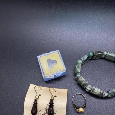 Silvertone & Stone Natural Jewelry Lot