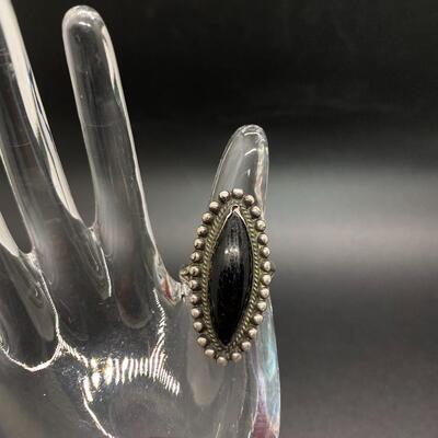 Southwestern Onyx and Sterling Silver Ring