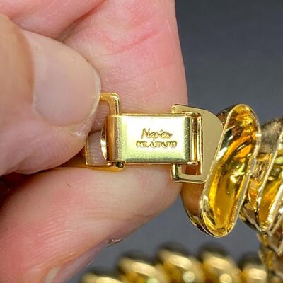 Retro 1980s Bright Goldtone Jewelry Lot