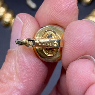 Retro 1980s Bright Goldtone Jewelry Lot