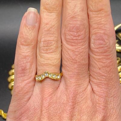 Retro 1980s Bright Goldtone Jewelry Lot