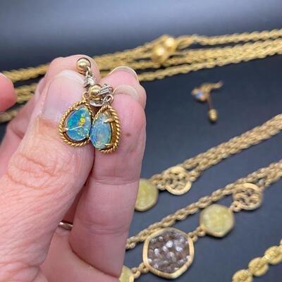 Goldtone Fashion Jewelry Retro Lot