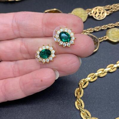 Goldtone Fashion Jewelry Retro Lot