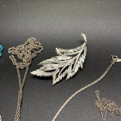 Silvertone Jewelry Fashion Accessory Lot
