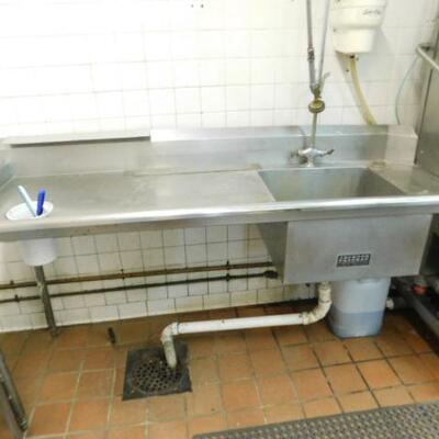 Commercial NSF Auto-Chlor Dishwasher with Two Stainless Rinse and Drain Tables 