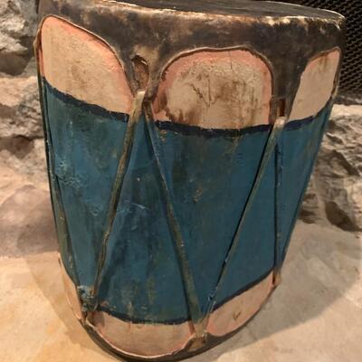 Antique Hand-Made Native American Primitive Drum
