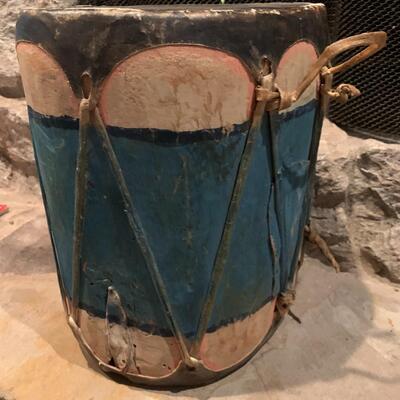 Antique Hand-Made Native American Primitive Drum