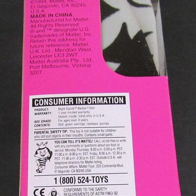 Night Dazzle Ltd Ed Barbie, 1994, MIB, Evening Elegance Series, Including Original, JCP Mailing Box