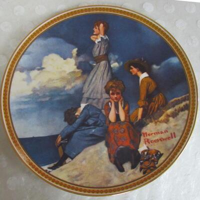 Rockwell's Rediscovering Women Collection, Waiting on the Shore, #6137A, 2nd Issue
