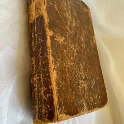 1843 Bible w/ inscription from Charles Wesley to his son.