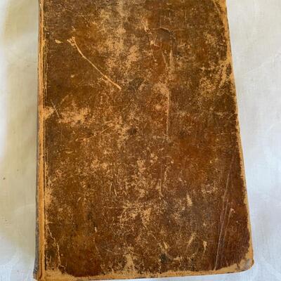 1843 Bible w/ inscription from Charles Wesley to his son.