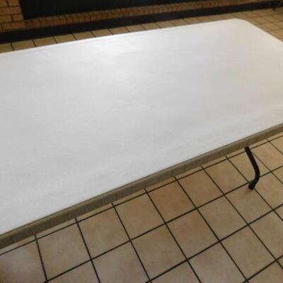 Commercial Composite 6' Folding Leg Table #1 of 2