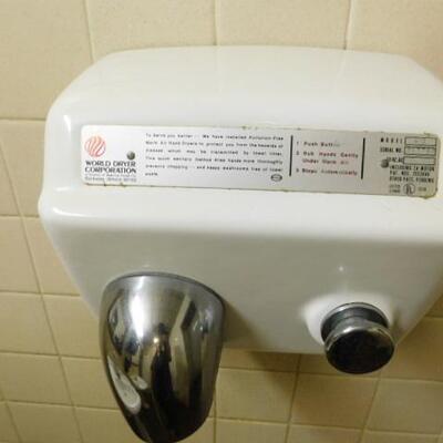 World Dryer Corp. Electric Wall Mount Hand Dryer #1 of 2