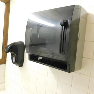 Two Sets of Wall Mount Soap Dispensers and Roll Towel Dispensers (See all Pictures-CH)