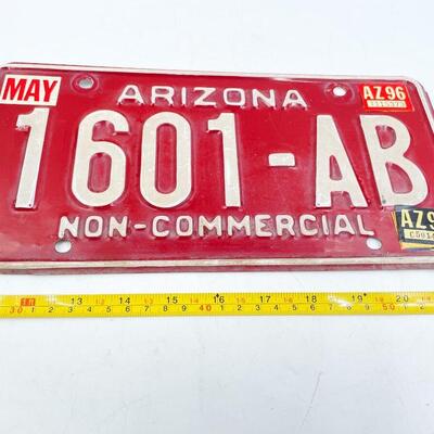 ARIZONA NON-COMMERCIAL LICENSE PLATE