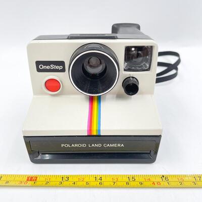 VINTAGE POLAROID ONE STEP LAND CAMERA W/FLASH BARS