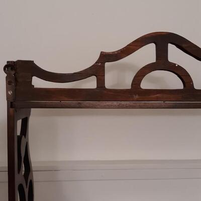 Lot 10-Antique Wood Shelf Intricate Scroll Detail -HandMade?