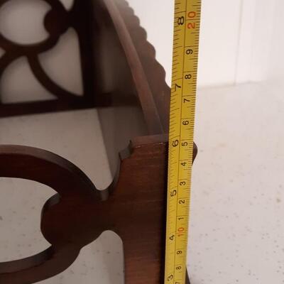 Lot 10-Antique Wood Shelf Intricate Scroll Detail -HandMade?