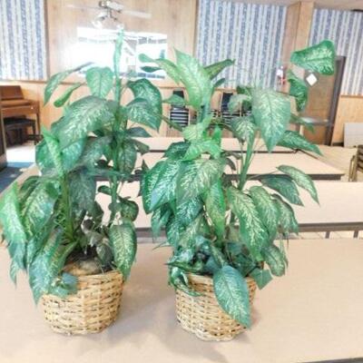 Pair of Artificial Plants in Basket Planters 31