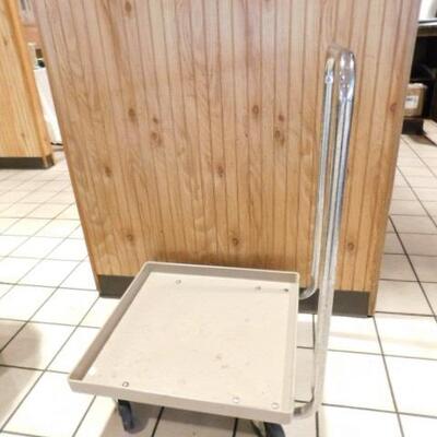 Commercial Grade Dolly or Push Cart for Beverage Glass or Dish Trays