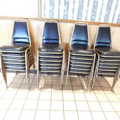 Commercial Stacking Dining Chairs Approximately 20 pcs
