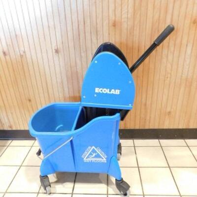 Commercial Grade Ecolab Mop Bucket and Wringer