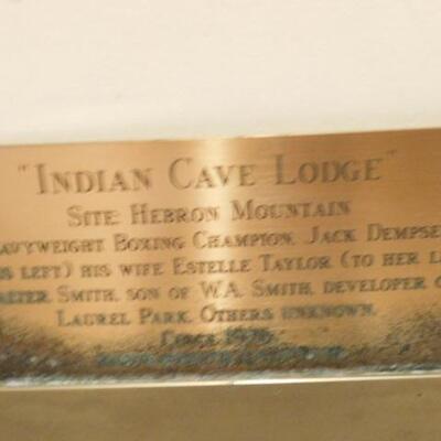 Historic Hendersonville Framed Art Indian Cave Lodge Jack Dempsey and Others