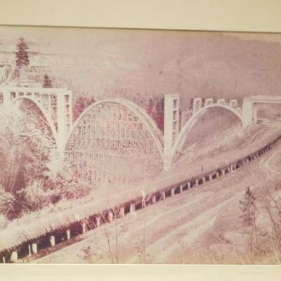 Historic Hendersonville Framed Art Building a Bridge