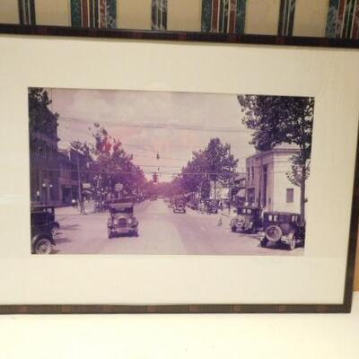 Historic Hendersonville Framed Driving Down Mainstreet