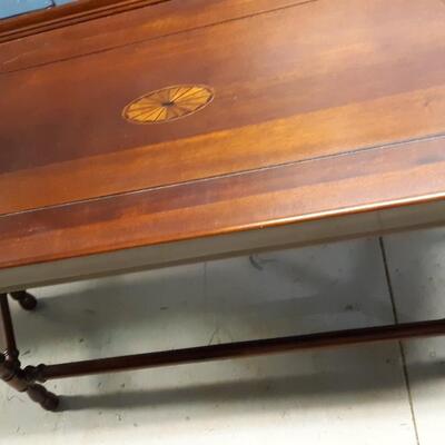 Lot 18- Vintage Wood Coffee Table With Beautiful Design