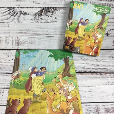 100 Piece Disney Aladdin & Snow White and the Seven Dwarfs Children's Puzzle