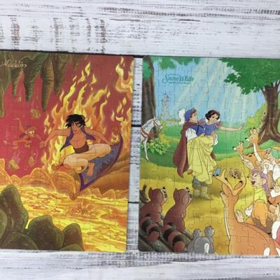 100 Piece Disney Aladdin & Snow White and the Seven Dwarfs Children's Puzzle