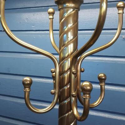 Lot 21-Vintage Brass Coat Rack