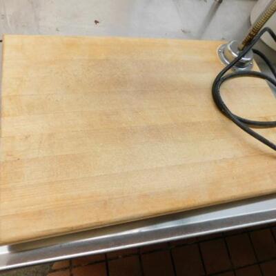 Commercial Grade Meat Carving Cutting Board Station with Heat Lamp