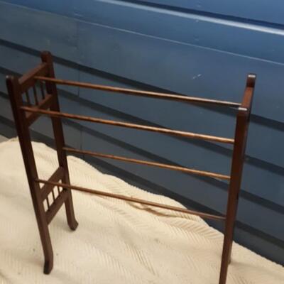 Lot 28- Antique Wooden Quilt Rack