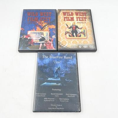 â€œWILD WEST FILM FESTâ€ & â€œTHE BLUEFIRE BAND LIVEâ€ DVD LOT