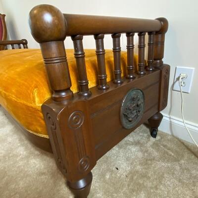 Antique Upholstered Bench / Day bed