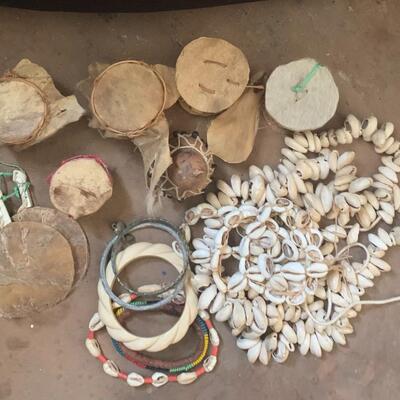 Ethnic jewelry, instruments