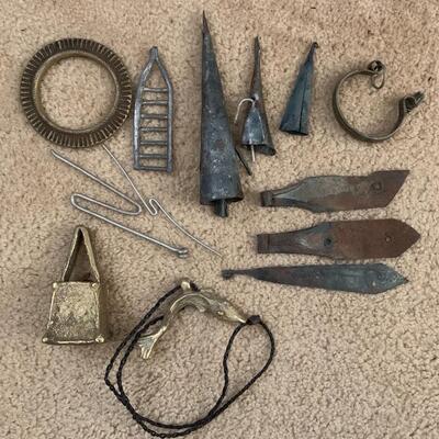 Assorted metal items