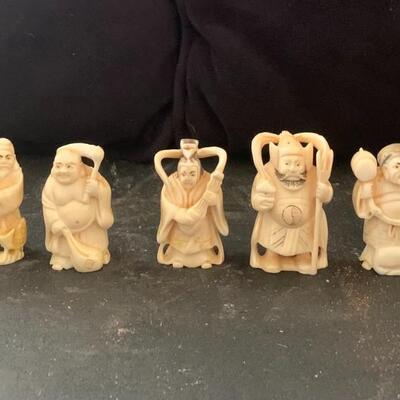 Japanese figures and stand