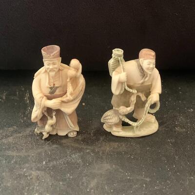 Japanese figures and stand