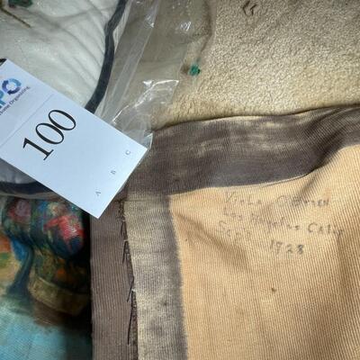 Painted fabric, pillow and more
