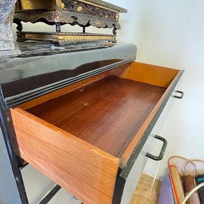 Silver dresser and drawer unit