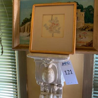 Plaster wall pedestal, Wall Art #9