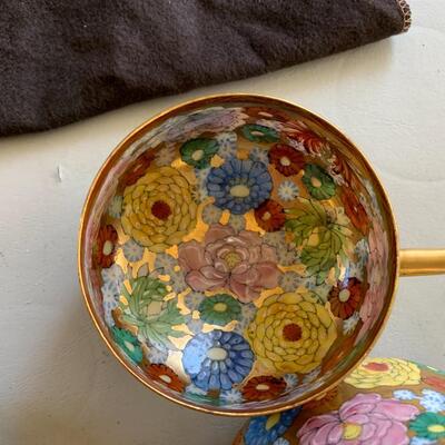 Japanese Satsuma tea set
