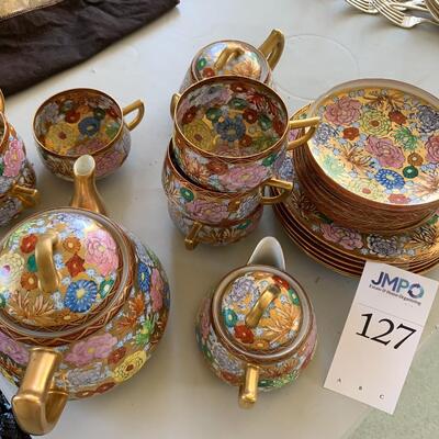 Japanese Satsuma tea set