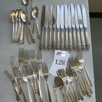 Sterling silver flatware set