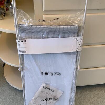 Laundry basket and TV Trays